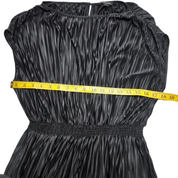 Banana Republic Black Dress | Black Long Pleated Dress for Women Size Sm… - Picture 5 of 17